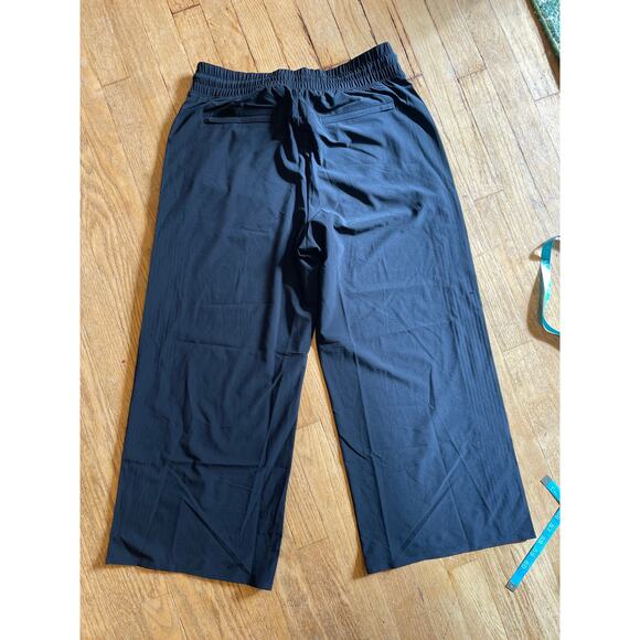 Athleta Black Wide Leg Womens Casual Comfy Pant Size 8 - Picture 6 of 6